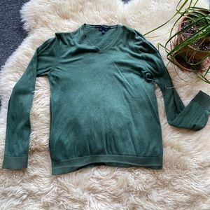 Gap V-Neck Green Sweater